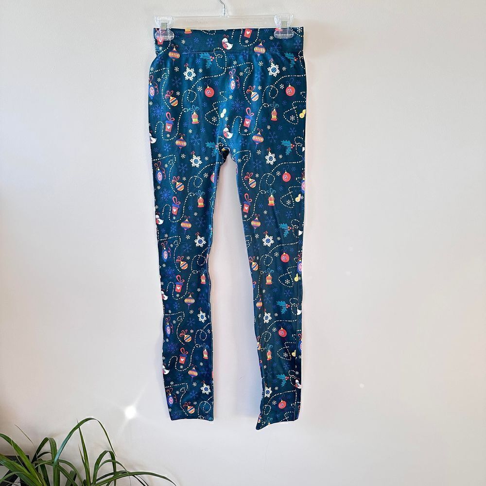Christmas Leggings Fleece Lined Not So Ugly Christmas Leggings L/XL‎